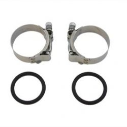 Harley Panhead, Shovelhead Power Intake Manifold Clamp Kit with O-Rings 1955-77. P/N 27063-57
