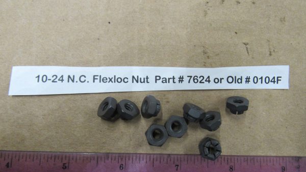 Parkerized 10-24 N.C. Flexloc Nut  Part # 7624 or Old # 0104F