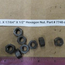 Parkerized 5/16-18 N.C. X 17/64" X 1/2" Hexagon Nut. Part # 7748 or Old # 0111