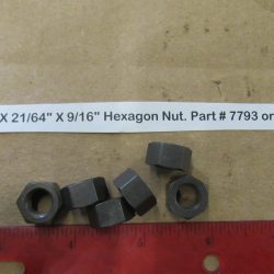 Parkerized 3/8-24 N.F. X 21/64" X 9/16" Hexagon Nut. Part # 7793 or Old # 0127