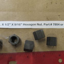 Parkerized 3/8-24 N.F. X 1/2" X 9/16" Hexagon Nut. Part # 7804 or Old # 0123