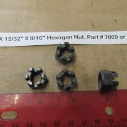 Parkerized 3/8-24 N.F. X 15/32" X 9/16" Hexagon Nut.*Castle* Part # 7809 or Old # 0128