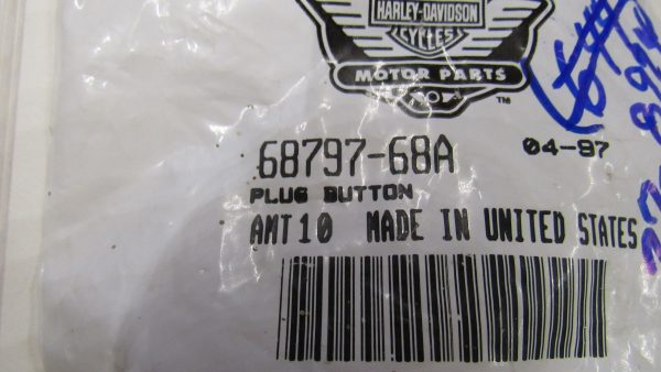 Genuine Harley Panhead, Shovelhead Chrome Spotlamp Bar Hole Plug. 1968-84. P/N 68797-68A - Image 3