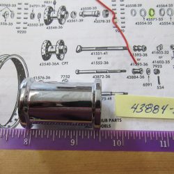 Harley Knucklehead,Panhead, WLC Chrome Front Axle Spacer. 1936-57. P/N 43884-36