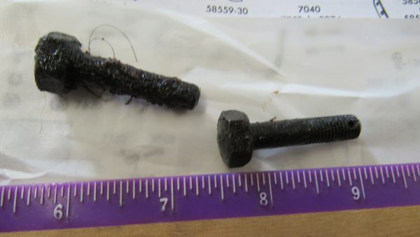Harley 45 Flathead WLA,WLC Leg Shield Bolts. **NOS**  5/16"-24 N.F. X 1 3/8"  P/N 4027 - Image 4