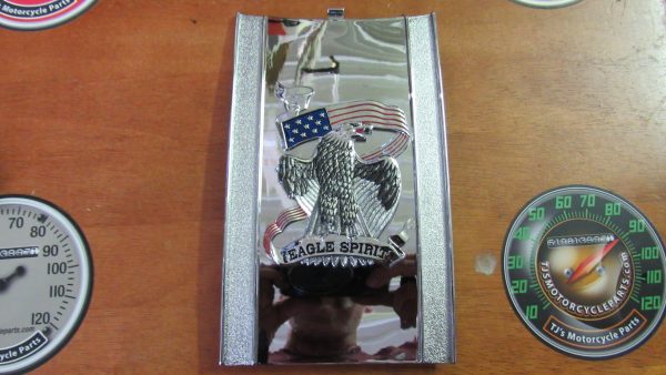 Harley Shovelhead, Evolution Chrome Die Cast Tank Trim Panel *EAGLE SPIRIT*