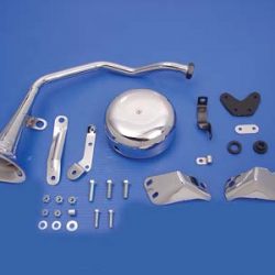 Harley Panhead Trumpet Style 12 Volt Chrome Horn Kit. 1949-64.,1965-84.