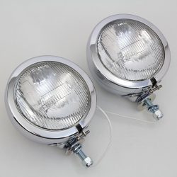 Harley Panhead, Shovelhead, Evo Softail Chrome FL Spotlamp Set. 1960-UP?? P/N 68652-64