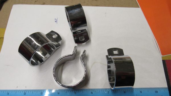 Harley 45 Flathead,Triumph,Honda,BSA 1 1/2" Chrome Exhaust Pipe Clamp