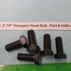 Harley Knuckle,Flathead,Pan, PARKERIZED 3/8-16 N.C. X 7/8" Hexagon Head Bolt.  Part # 4300 or Old # 072