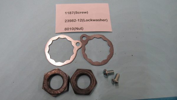 Harley 45 Flathead Crank Pin Nut & Lock Kit. 1929-73. P/N 23982-90