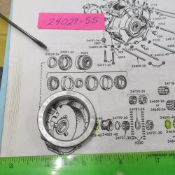 Harley Panhead, Shovelhead Sprocket Shaft Spacer .336. 1955-68. P/N 24029-55