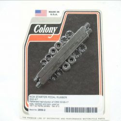 Harley Knuckle, Pan, Shovel Kick Starter Pedal Rubber Rod Kit *Parkerized* 1917-UP?? P/N 33190-17