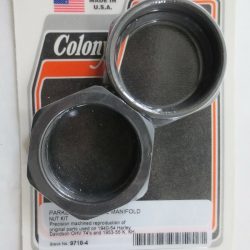 Harley Knucklehead,Panhead,Parkerized Plated Manifold Nuts 1940-54 P/N 27052-40