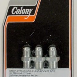 Harley Knucklehead Rocker Box Oil Feed Line Fittings 1942-47 P/N 95-42