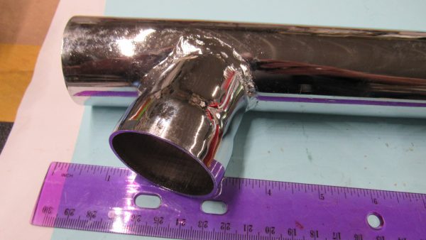 Harley, Knuckle, Pan Exhaust Header Y Pipe. *Custom Applications*  10" Long - Image 4
