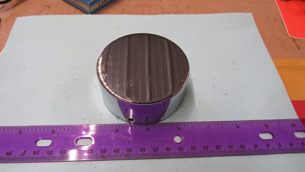 Harley Sportster,Servi-car Chrome Distributor Cap Cover  1965-70 . P/N 32589-65 - Image 2