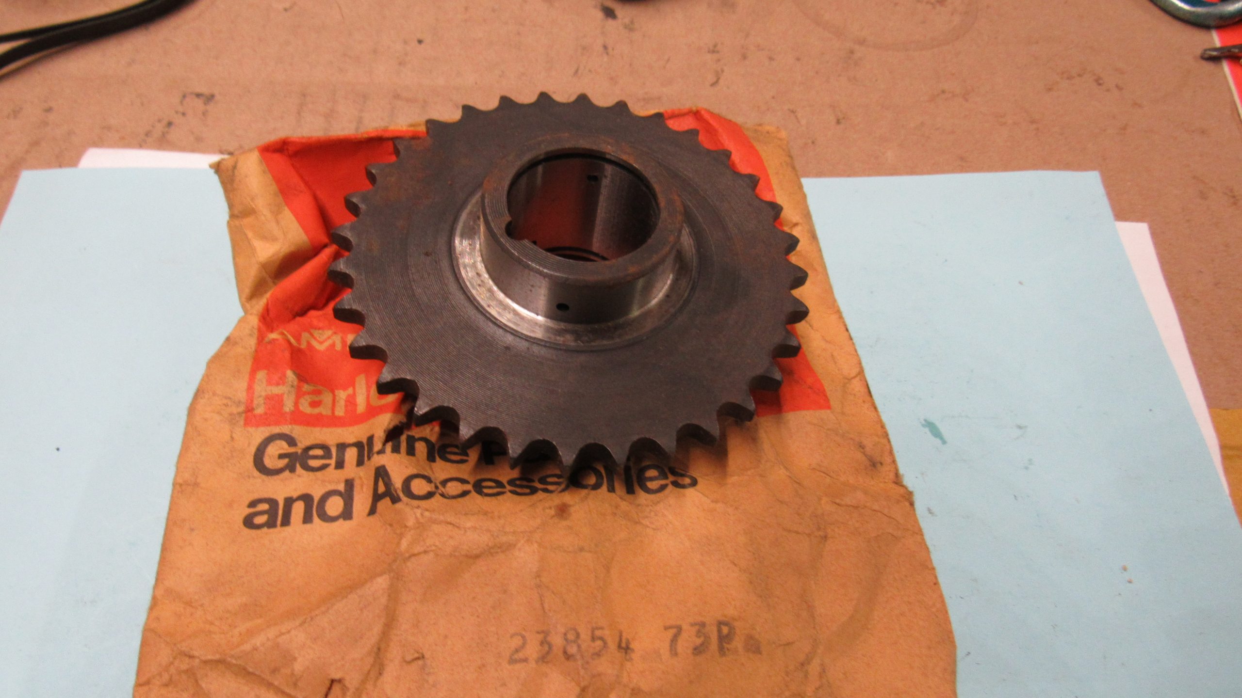 Harley Davidson Aermacchi Sprint Lower Starter Drive Gear **NOS** P/N 23854-73P - Image 3