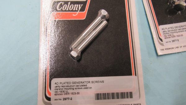 Harley VL Flathead Generator Screws. *CAD PLATED*1930-36. P/N 1523-30