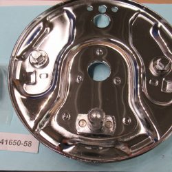Harley Panhead Rear Brake Backing Plate. *Chrome* 1958-62. P/N 41650-58