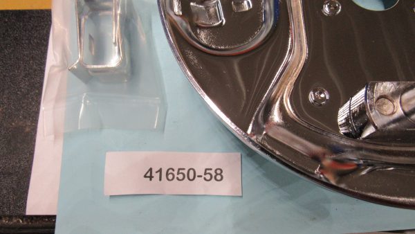 Harley Panhead Rear Brake Backing Plate. *Chrome* 1958-62. P/N 41650-58 - Image 2