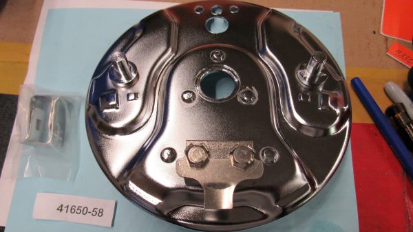 Harley Panhead Rear Brake Backing Plate. *Chrome* 1958-62. P/N 41650-58 - Image 4