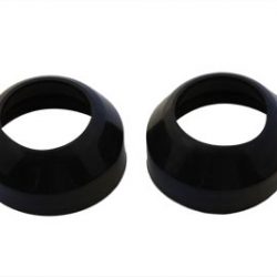 Harley Shovelhead, Evo Softails 41mm Rubber Fork Boots. *Black* 1980-UP?  P/N 45420-80