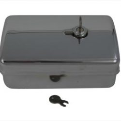 Harley Knucklehead UL Rectangular Tool Box **Chrome** 1936-39. P/N 3452-36