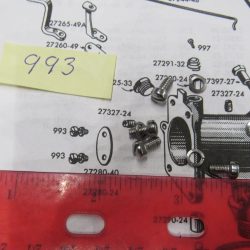 Harley Big Twin, Flatheads Linkert Choke & Throttle Lever Screw & Lock Washer. P/N 993
