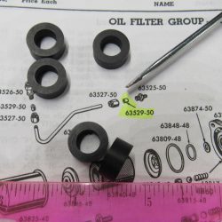 Harley Panhead Rubber Oil Line Seals 1950-64. P/N 63529-50