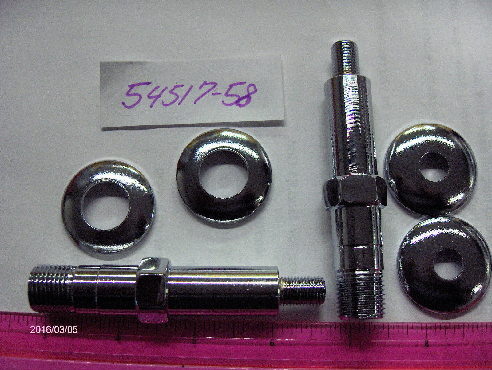 *OVERSTOCK SALE*Harley Panhead Chrome Lower Rear Shock Stud Kit 195864