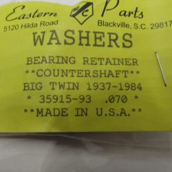 Harley,Knuckle,Pan,Shovel Tranny Countershaft Bearing Retainer Washer 1937-84 *OVERSIZE .070* P/N 35915-93