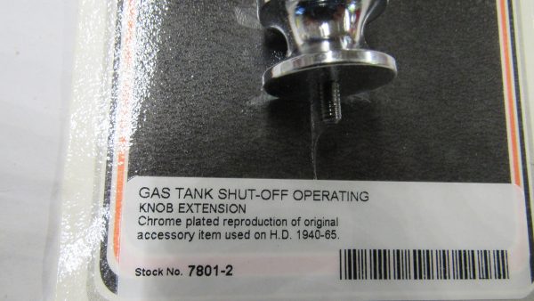 Harley Big Twin, Flathead Gas Tank Fuel Shut-Off Knob Extension. 1940-65 - Image 2