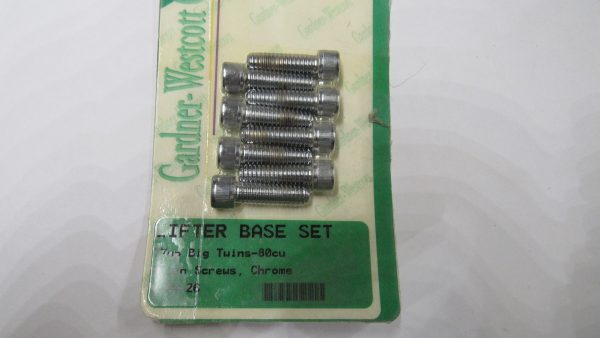Harley Shovelhead, Evolution Chrome Allen Head Lifter Base Screws. 1977-UP?? - Image 3