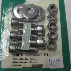 Harley Shovelhead Rear Chain Sprocket Mounting Kit. 1973-85