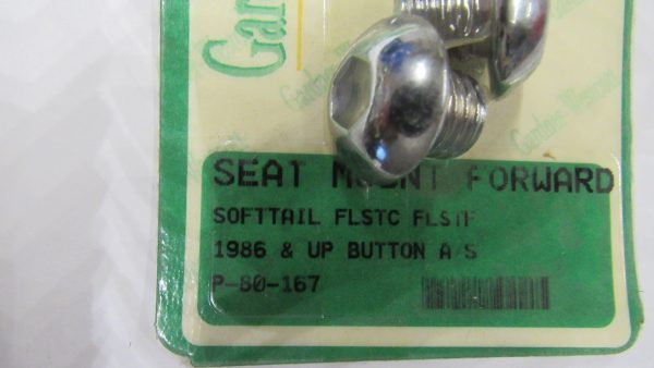 Harley Evo, Twin-cam Softail Chrome Front Seat Mount Screws. 1986-UP?? - Image 3