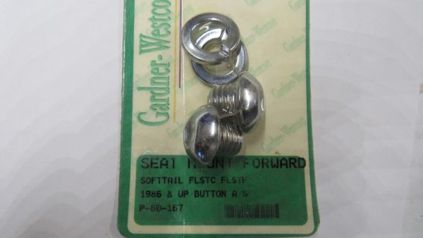 Harley Evo, Twin-cam Softail Chrome Front Seat Mount Screws. 1986-UP?? - Image 2