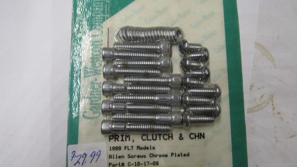 Harley Twin-Cam FLT Primary Cover Chrome Allen Head Screw Kit. 1999-UP?