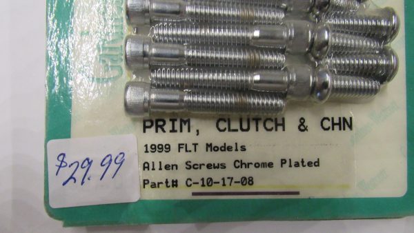 Harley Twin-Cam FLT Primary Cover Chrome Allen Head Screw Kit. 1999-UP? - Image 3