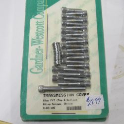 Harley Evolution, Twin-Cam FLT Chrome Transmission Top & Bottom Cover Chrome Allen Screw Kit. 1993-UP??
