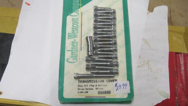 Harley Evolution, Twin-Cam FLT Chrome Transmission Top & Bottom Cover Chrome Allen Screw Kit. 1993-UP??