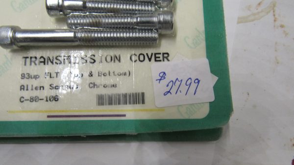 Harley Evolution, Twin-Cam FLT Chrome Transmission Top & Bottom Cover Chrome Allen Screw Kit. 1993-UP?? - Image 2