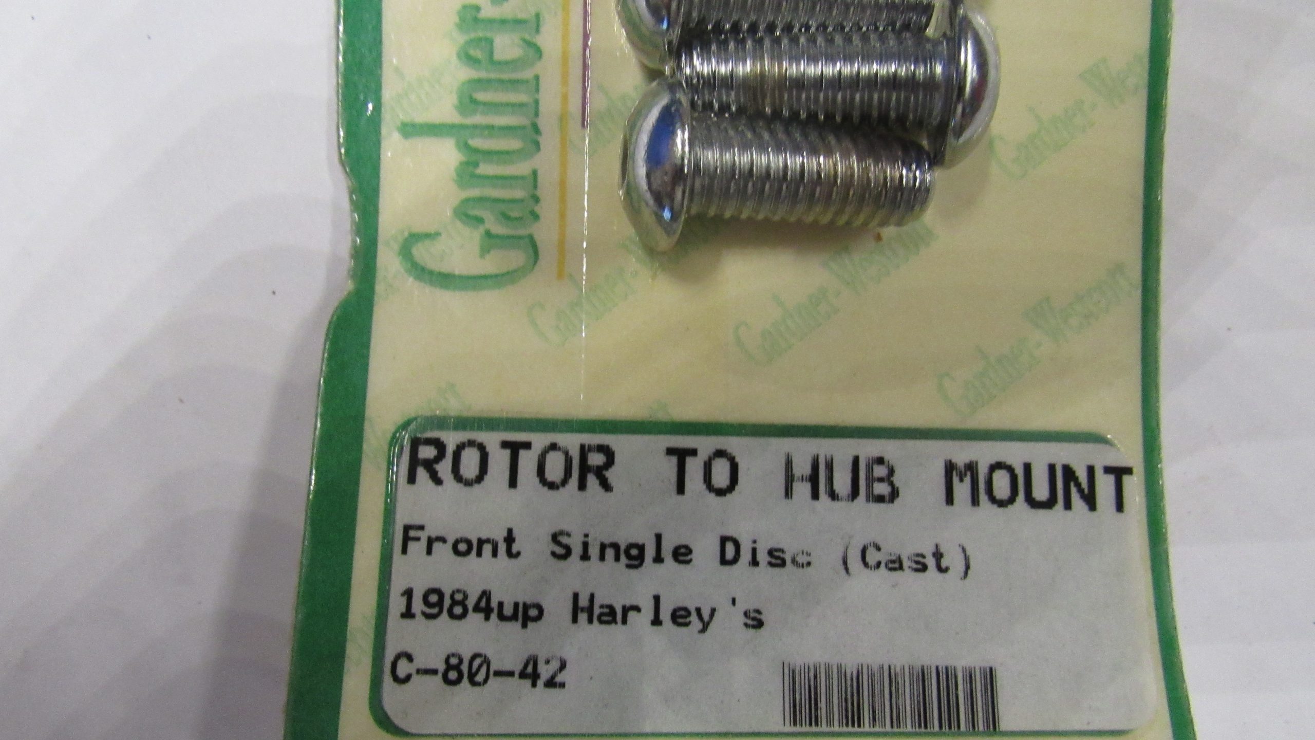 Harley Softails, Sportsters Chrome Front Disk Brake Rotor Bolts. 1984-UP?? *Cast Wheels* - Image 2