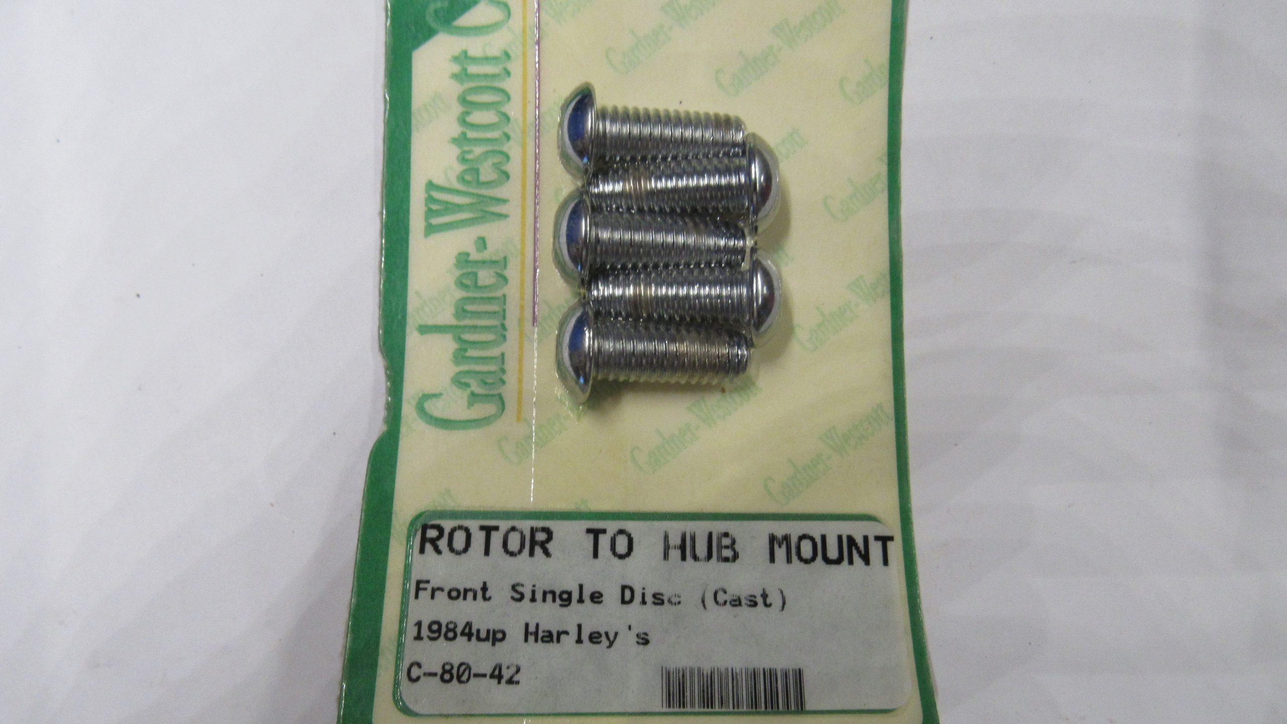 Harley Softails, Sportsters Chrome Front Disk Brake Rotor Bolts. 1984-UP?? *Cast Wheels* - Image 3