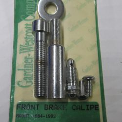 Harley Evolution, Sportster Chrome Allen Mount Bolts for Front Caliper. 1984-92