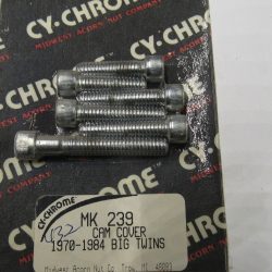 Harley Shovelhead Cam Cover Chrome Allen Head Screws Mounting Kit. 1970-84