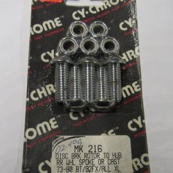 Harley Shovelhead Rear Brake Rotor To Hub Mounting Kit. 1973-80.