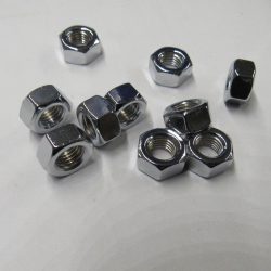 Chrome Plated Hex Nut . 1/4-28   *Fine Thread*