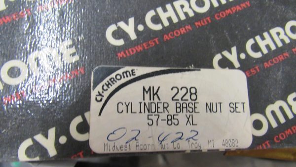 Harley Sportster Chrome Acorn Cylinder Base Nuts. 1957-85 - Image 2