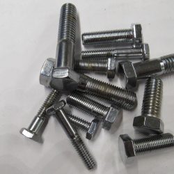 Chrome Hexagon Head Bolts 1/4"-20 x 1 1/2"  **Coarse Threads**